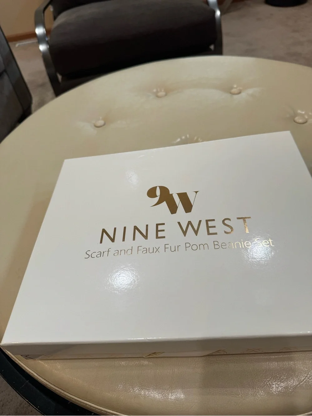 Nine West Scarf and Beanie Set